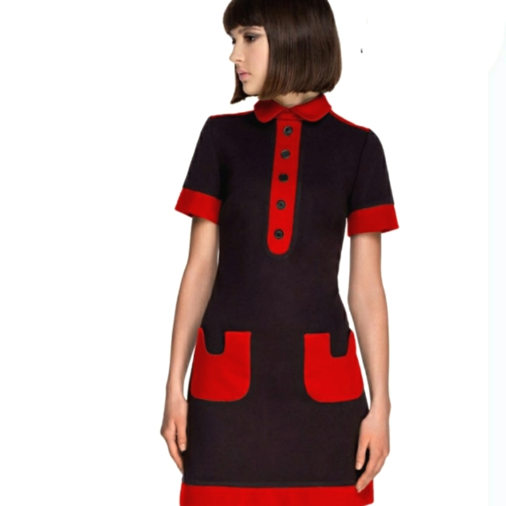 60s Style Dress w/Pockets